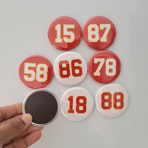 Kansas City Chiefs Handmade Magnet Set Bundle - Picture 3 of 3